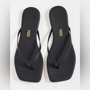 TKEES Square Toe Lily Flip Flop